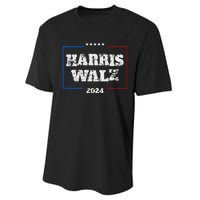 Harris Walz 2024 Election Liberal Gifts Performance Sprint T-Shirt