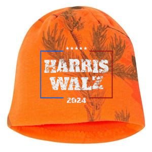 Harris Walz 2024 Election Liberal Gifts Kati - Camo Knit Beanie