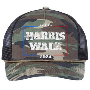 Harris Walz 2024 Election Liberal Gifts Retro Rope Trucker Hat Cap