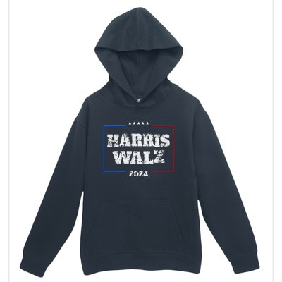 Harris Walz 2024 Election Liberal Gifts Urban Pullover Hoodie