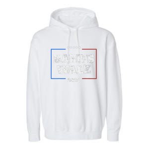 Harris Walz 2024 Election Liberal Gifts Garment-Dyed Fleece Hoodie