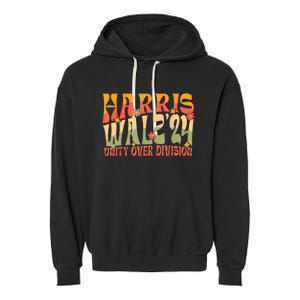 Harris Waltz 2024 Unity Over Division Garment-Dyed Fleece Hoodie