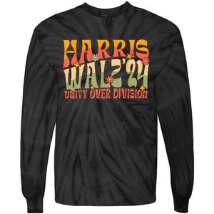 Harris Waltz 2024 Unity Over Division Tie-Dye Long Sleeve Shirt