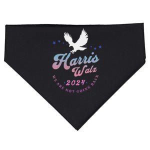 Harris Walz 2024 Election Vote Blue Kamala Walz 2024 USA-Made Doggie Bandana