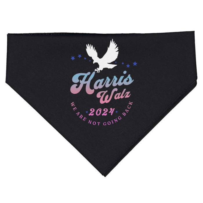 Harris Walz 2024 Election Vote Blue Kamala Walz 2024 USA-Made Doggie Bandana