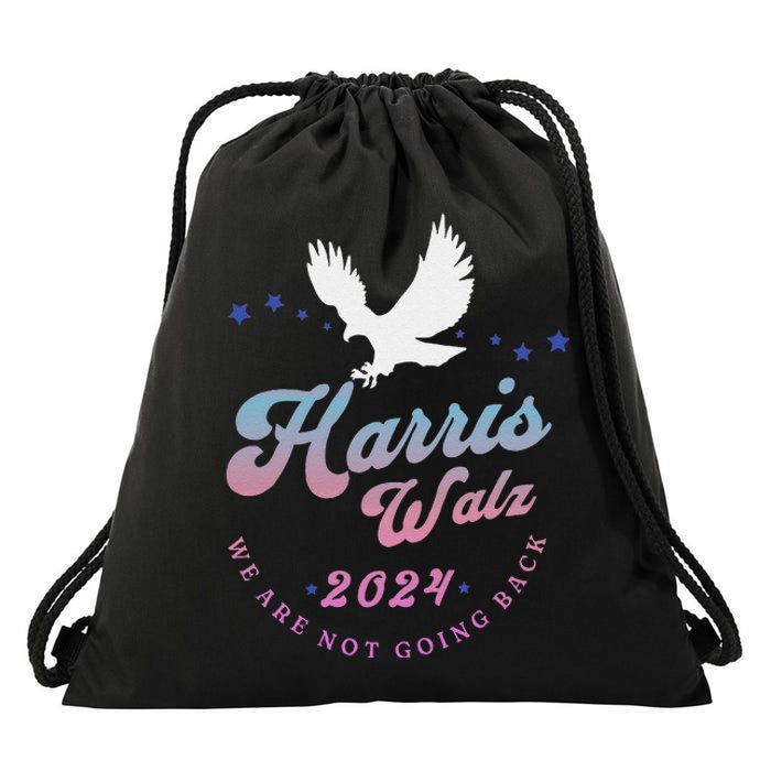 Harris Walz 2024 Election Vote Blue Kamala Walz 2024 Drawstring Bag