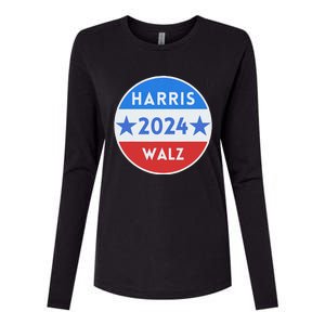 Harris Walz 2024 For President Patriotic Kamala Waltz 2024 Womens Cotton Relaxed Long Sleeve T-Shirt