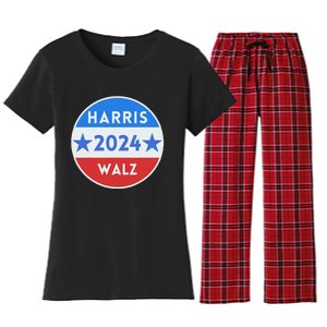 Harris Walz 2024 For President Patriotic Kamala Waltz 2024 Women's Flannel Pajama Set