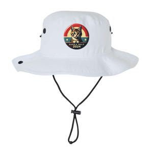 Harris Walz 2024 Funny Cat Election Kamala Harris Tim Waltz Legacy Cool Fit Booney Bucket Hat