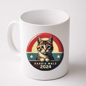 Harris Walz 2024 Funny Cat Election Kamala Harris Tim Waltz Coffee Mug