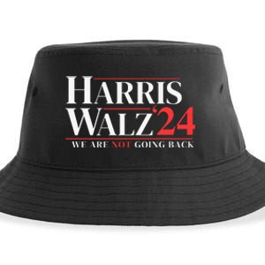 Harris Walz 24 We Are Not Going Back Sustainable Bucket Hat