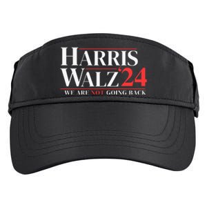 Harris Walz 24 We Are Not Going Back Adult Drive Performance Visor