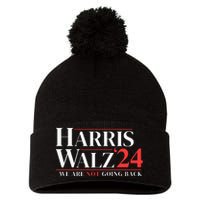 Harris Walz 24 We Are Not Going Back Pom Pom 12in Knit Beanie