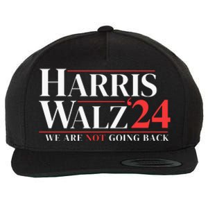 Harris Walz 24 We Are Not Going Back Wool Snapback Cap