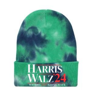 Harris Walz 24 We Are Not Going Back Tie Dye 12in Knit Beanie