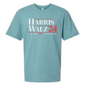 Harris Walz 24 We Are Not Going Back Sueded Cloud Jersey T-Shirt