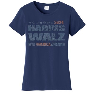 Harris Walz 2024 Make America Kind Again Harris Waltz Quote Women's T-Shirt