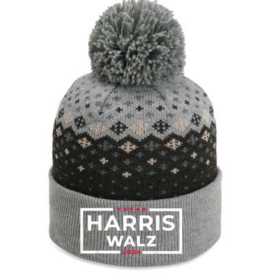 Harris Walz 2024 Tim Walz Kamala Harris Usa Election Apparel The Baniff Cuffed Pom Beanie