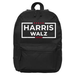 Harris Walz 2024 Tim Walz Kamala Harris Usa Election Apparel 16 in Basic Backpack