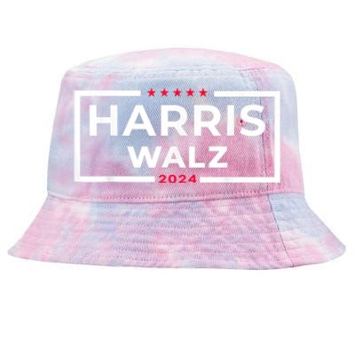 Harris Walz 2024 Tim Walz Kamala Harris Usa Election Apparel Tie-Dyed Bucket Hat