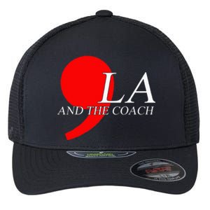 Harris Walz 2024 Comma La And The Coach Flexfit Unipanel Trucker Cap