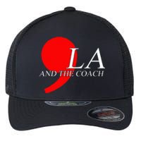 Harris Walz 2024 Comma La And The Coach Flexfit Unipanel Trucker Cap