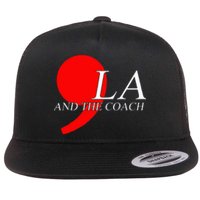 Harris Walz 2024 Comma La And The Coach Flat Bill Trucker Hat