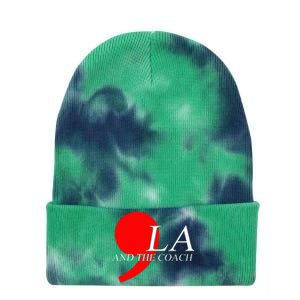 Harris Walz 2024 Comma La And The Coach Tie Dye 12in Knit Beanie