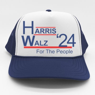 Harris Walz 24 For The People Trucker Hat