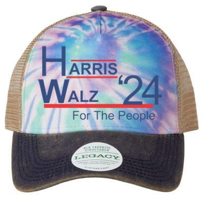 Harris Walz 24 For The People Legacy Tie Dye Trucker Hat