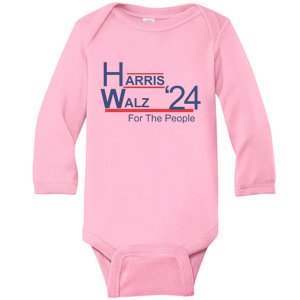 Harris Walz 24 For The People Baby Long Sleeve Bodysuit