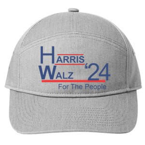 Harris Walz 24 For The People 7-Panel Snapback Hat