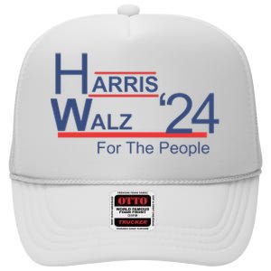 Harris Walz 24 For The People High Crown Mesh Back Trucker Hat