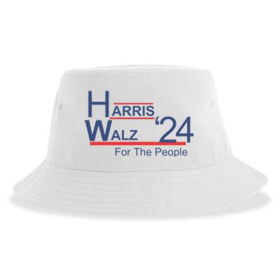 Harris Walz 24 For The People Sustainable Bucket Hat