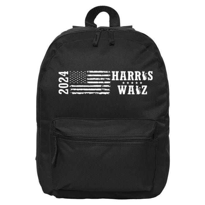 Harris Walz 2024 16 in Basic Backpack