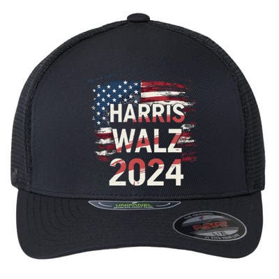 Harris Walz 2024 Patriotic Election Kamala Harris Flexfit Unipanel Trucker Cap