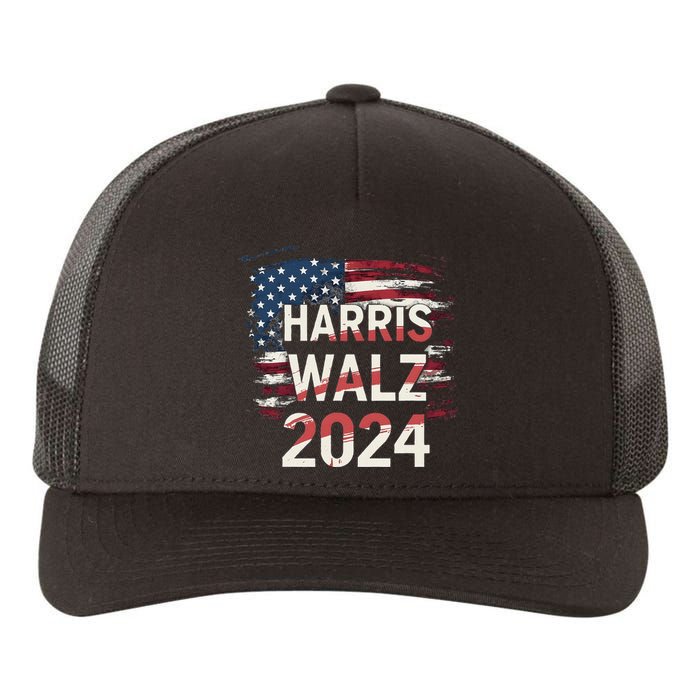 Harris Walz 2024 Patriotic Election Kamala Harris Yupoong Adult 5-Panel Trucker Hat