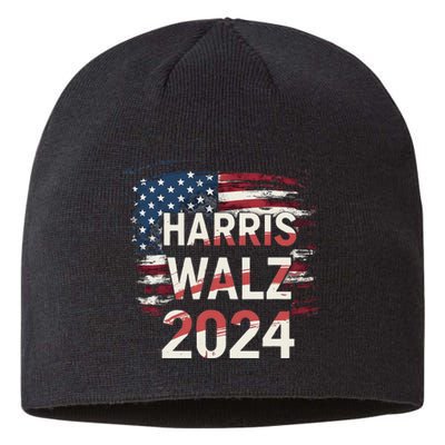 Harris Walz 2024 Patriotic Election Kamala Harris Sustainable Beanie