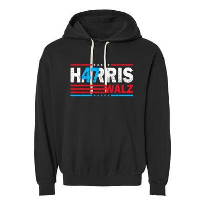 Harris Walz 47 Kamala Harris 2024 Garment-Dyed Fleece Hoodie