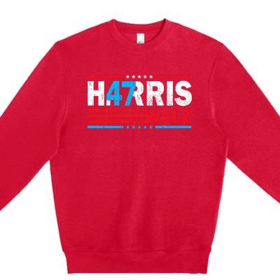 Harris Walz 47 Kamala Harris 2024 Premium Crewneck Sweatshirt