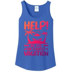 Help We Are On Family Vacay Funny Retro Costume Gift Ladies Essential Tank