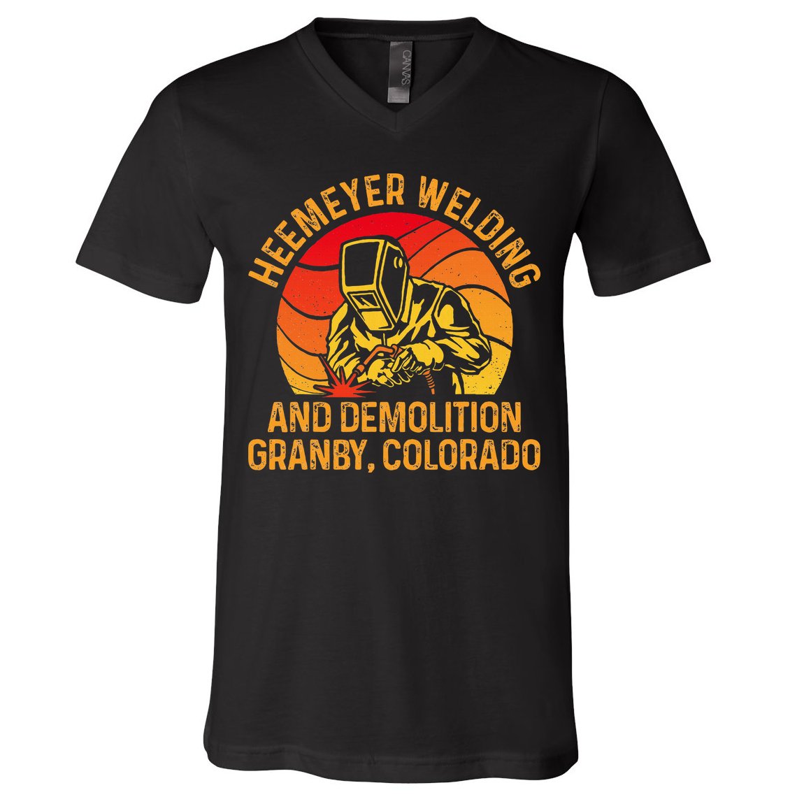 Heemeyer Welding And Demolition Grandby Colorado Welder V-Neck T-Shirt