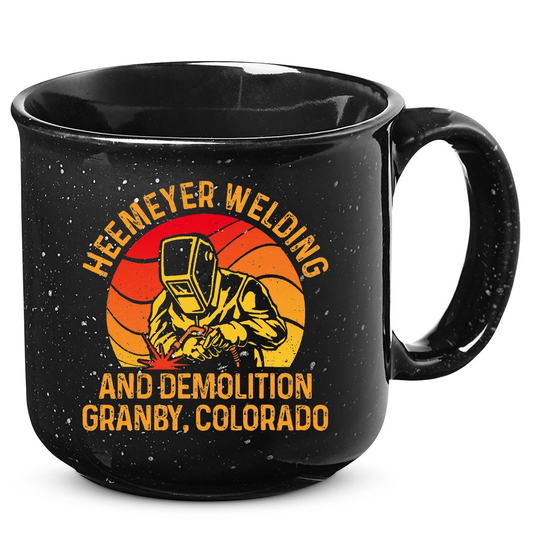 Heemeyer Welding And Demolition Grandby Colorado Welder 15oz Campfire Ceramic Mug