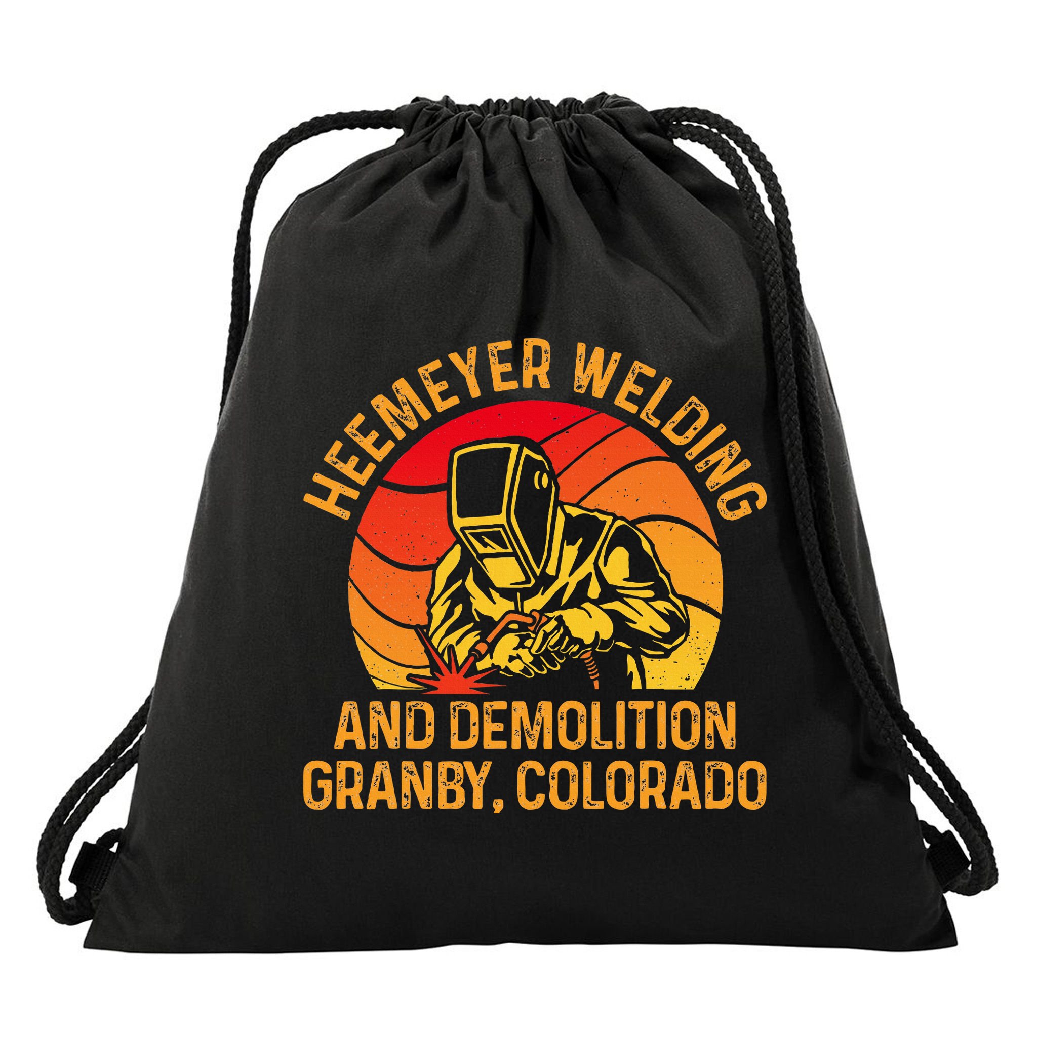 Heemeyer Welding And Demolition Grandby Colorado Welder Drawstring Bag