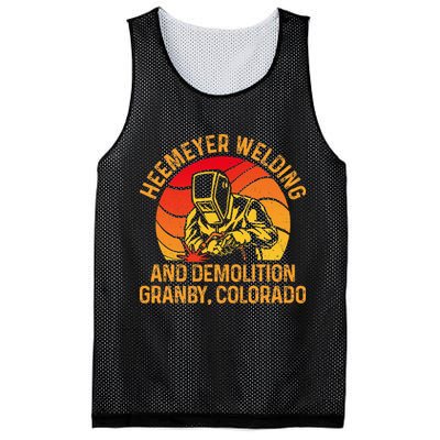 Heemeyer Welding And Demolition Grandby Colorado Welder Mesh Reversible Basketball Jersey Tank