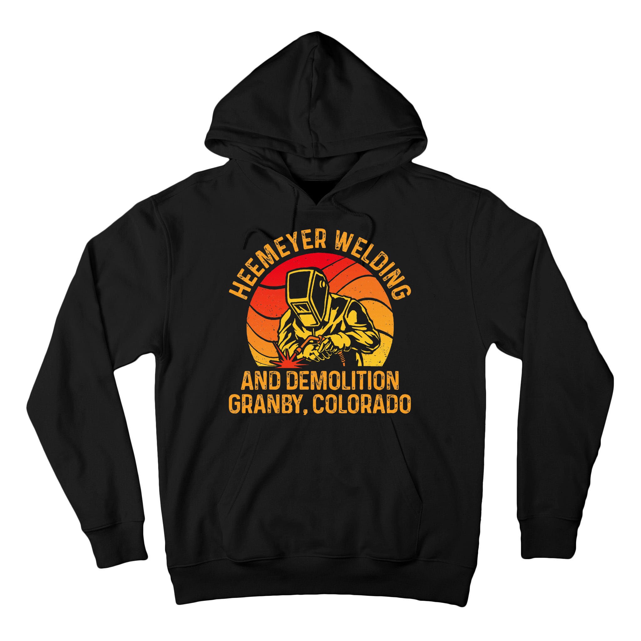 Heemeyer Welding And Demolition Grandby Colorado Welder Tall Hoodie