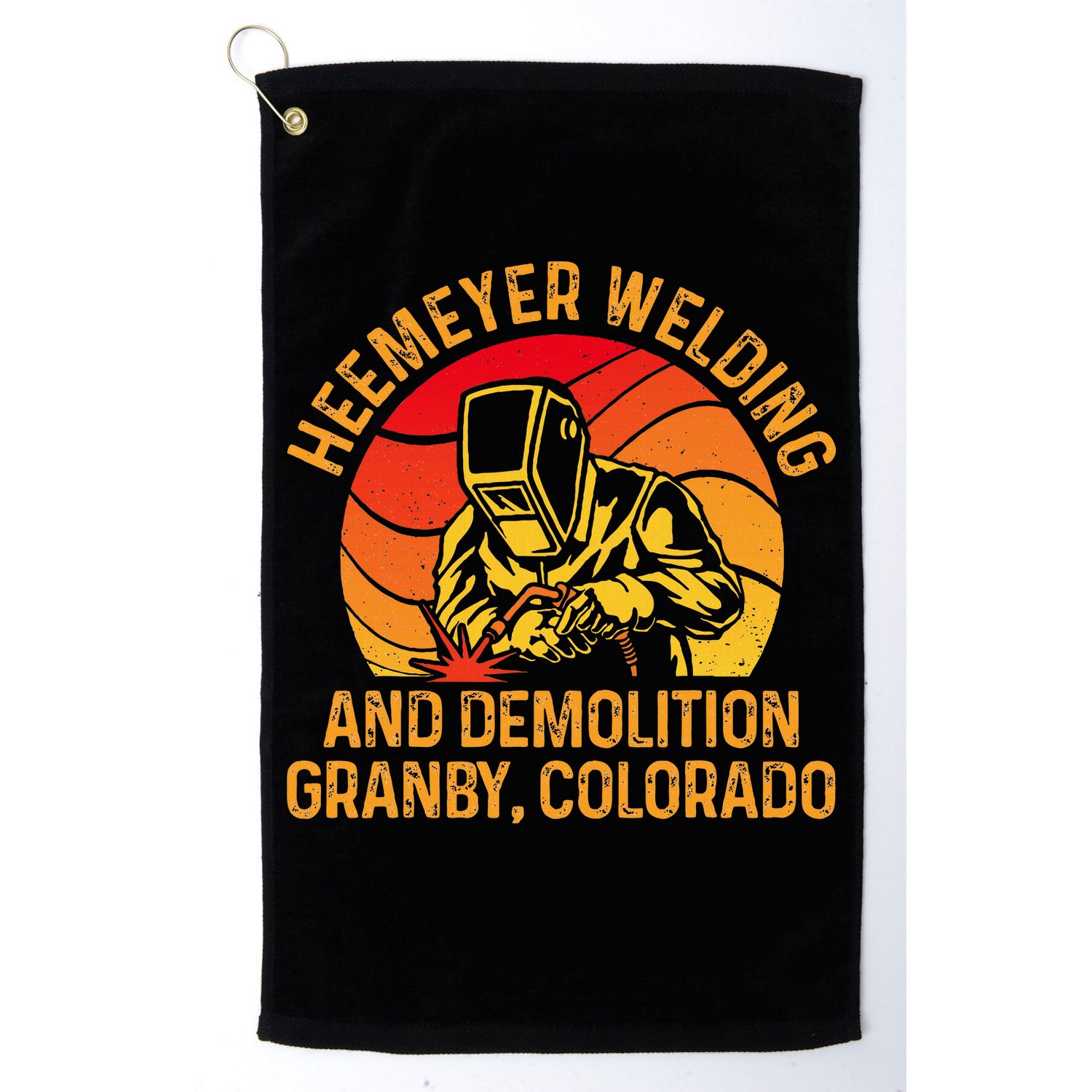 Heemeyer Welding And Demolition Grandby Colorado Welder Golf Towel