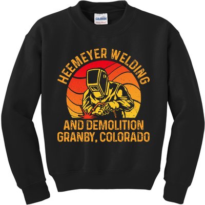 Heemeyer Welding And Demolition Grandby Colorado Welder Kids Sweatshirt