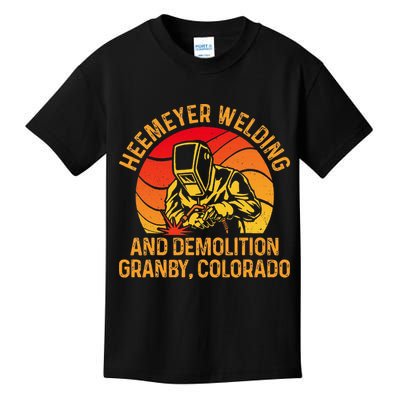 Heemeyer Welding And Demolition Grandby Colorado Welder Kids T-Shirt