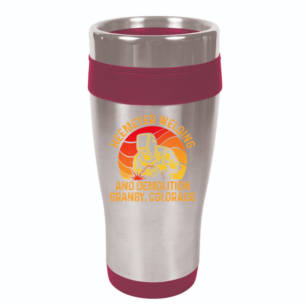 Heemeyer Welding And Demolition Grandby Colorado Welder 16oz Travel Tumbler